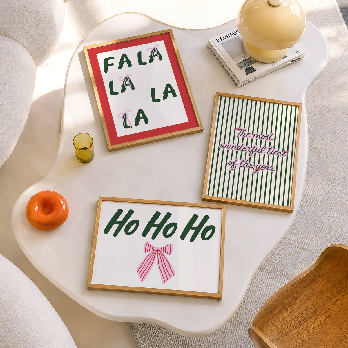 Christmas Print Set of 3 | Festive Gallery Wall Bundle