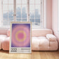 Angel Number Poster 222 Gradient Art - Digital Print