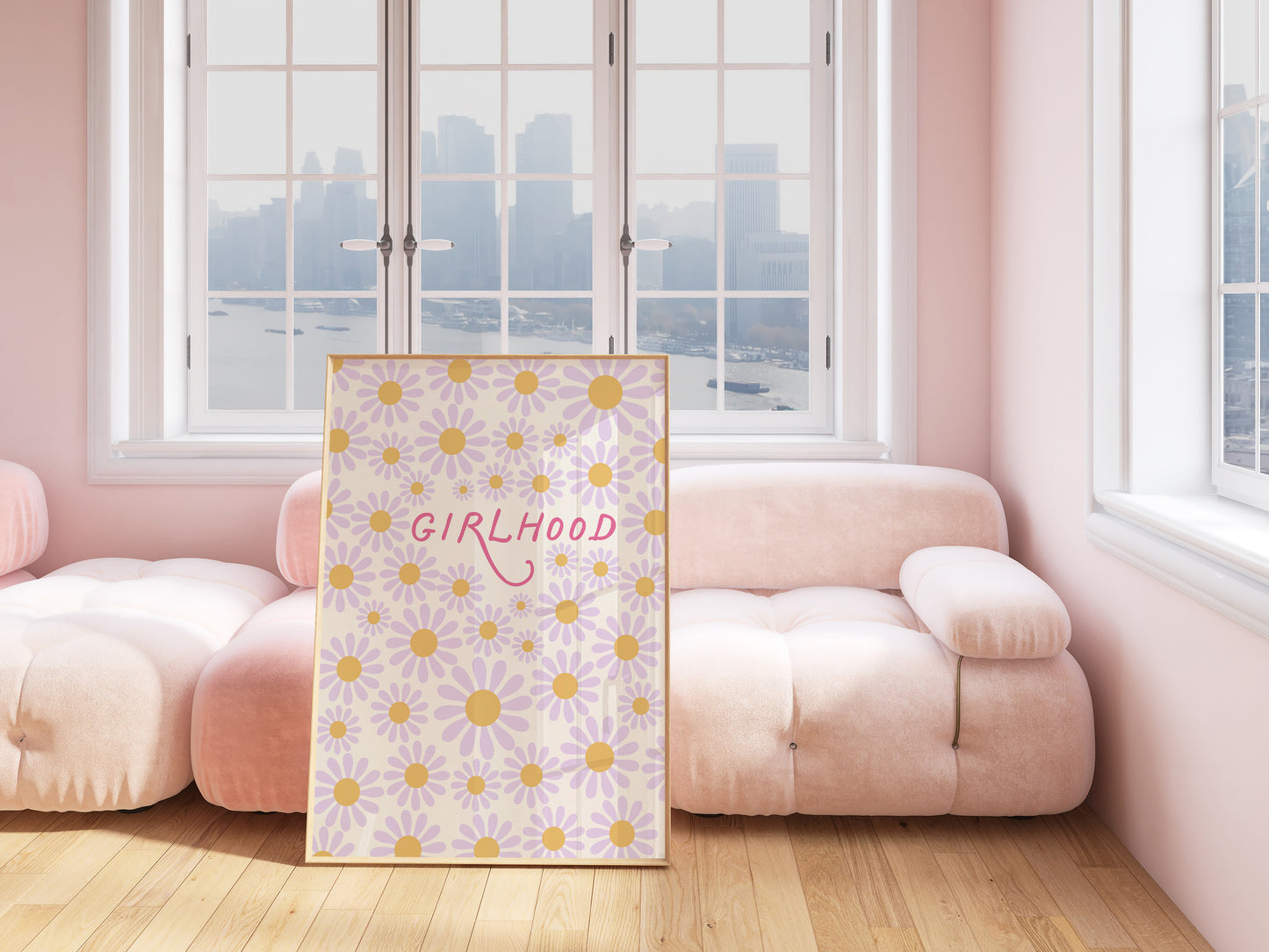 Pink Floral Girlhood Print - Digital Print