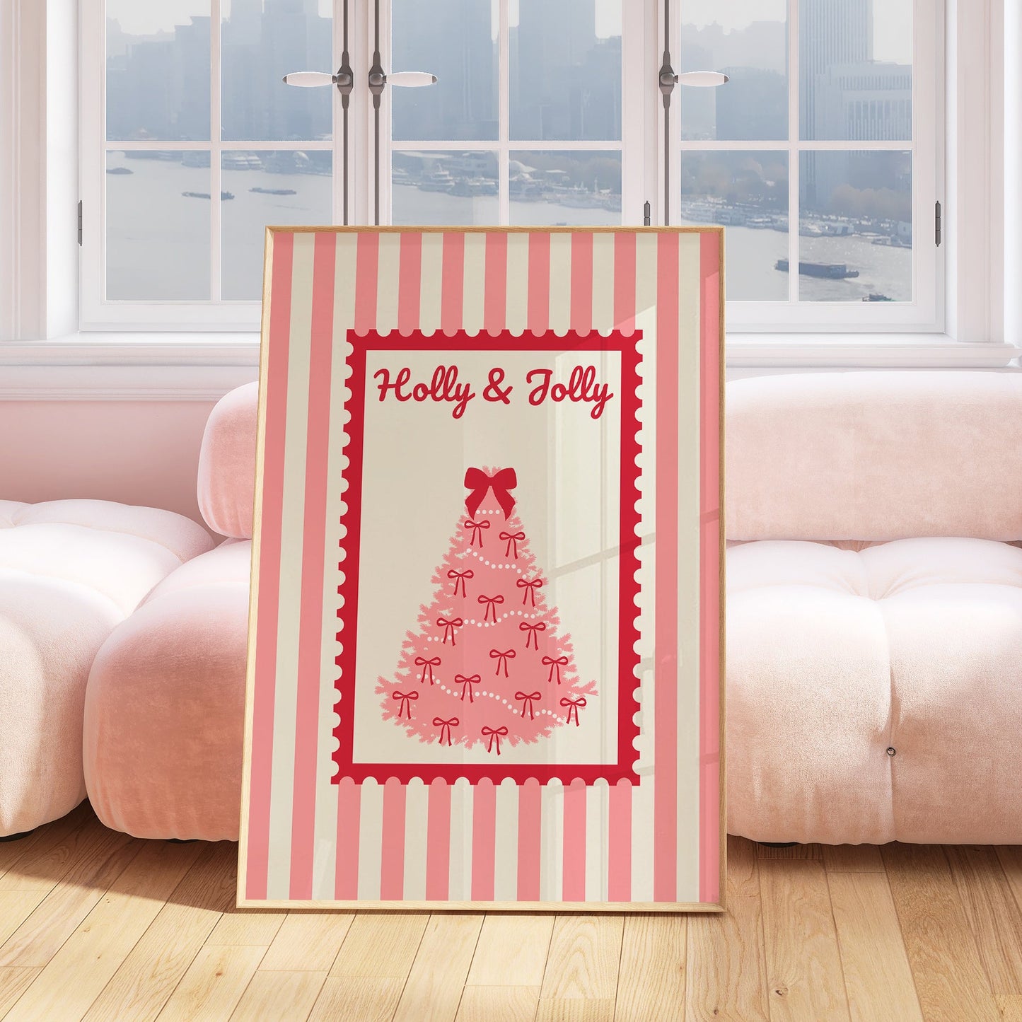 Holly & Jolly Christmas Print - Digital Print