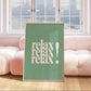 Relax Quote Green Positivity Art - Digital Print