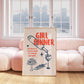 Cute Girl Dinner Art Print - Digital Print