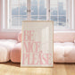 Be Nice, Please Pink Positivity Print - Digital Print