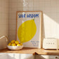 Sour Wisdom Lemon Print - Digital Print