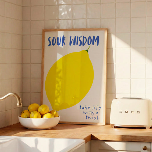 Sour Wisdom Lemon Print - Digital Print