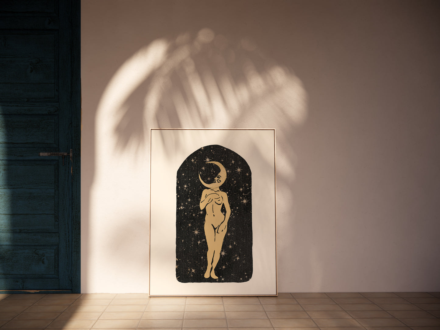 Starry Moon Goddess Sisterhood Spiritual Artwork