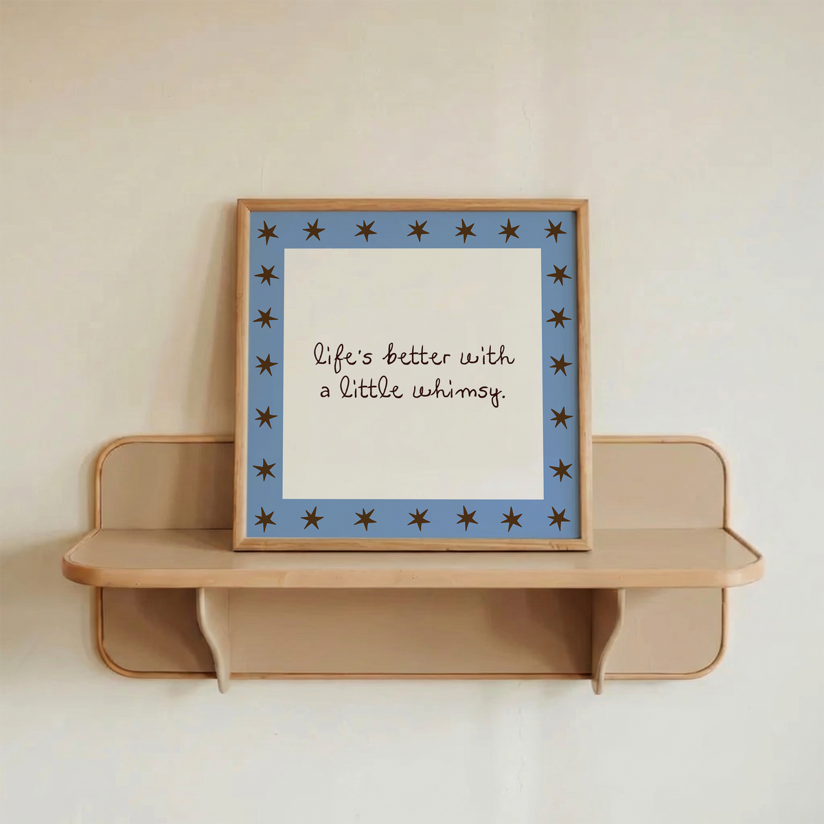 Life's Better With a Little Whimsy | Blue Star Print