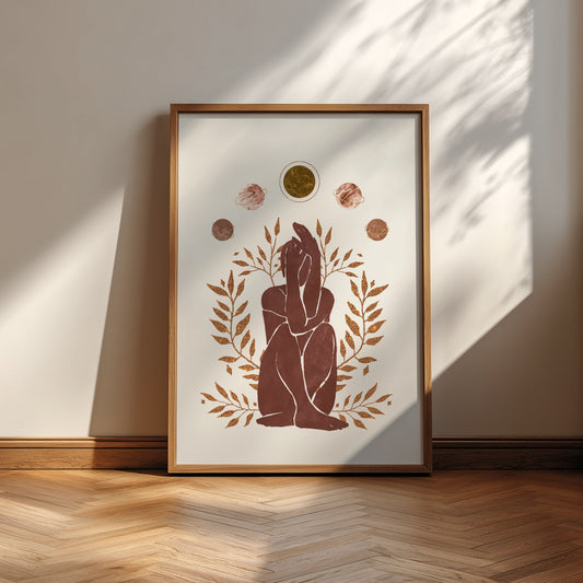 Esoteric Goddess with solar systems