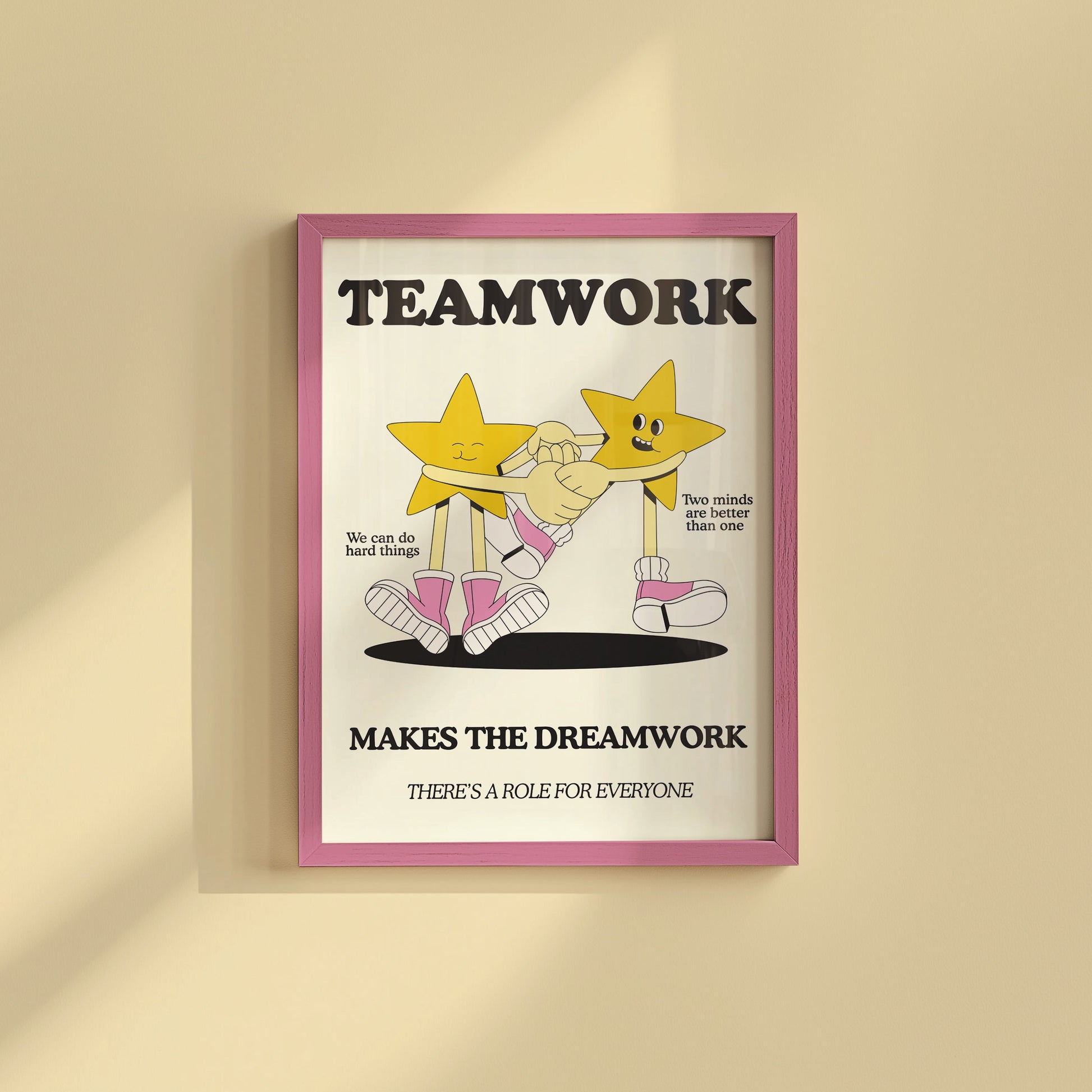 Teamwork Makes The Dreamwork Classroom Poster