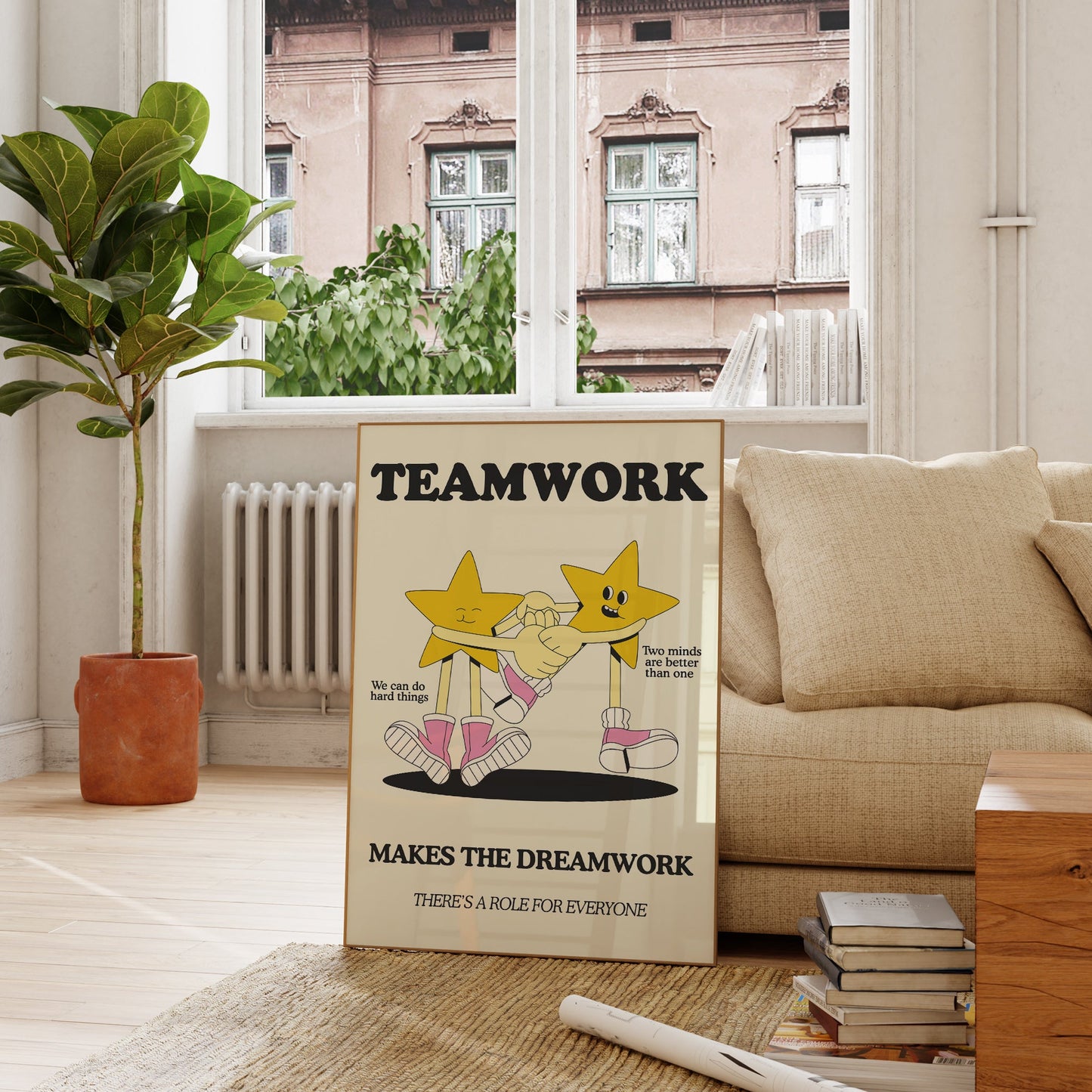 Teamwork Makes The Dreamwork Classroom Poster