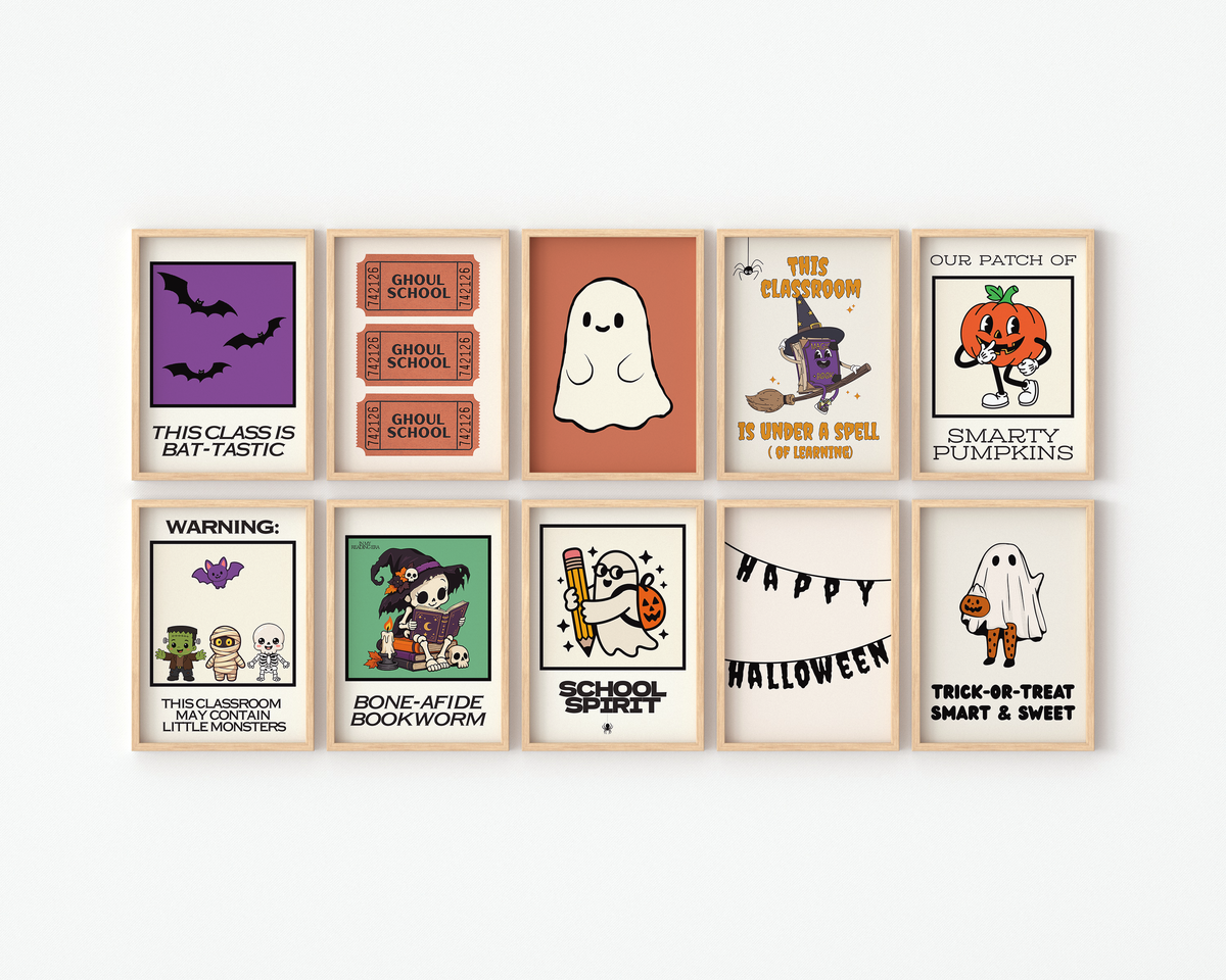 Classroom Halloween Decor Set of 10
