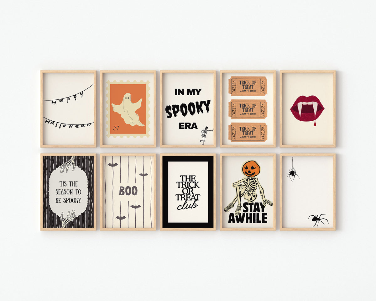 Set of 10 — Halloween Gallery Wall Set