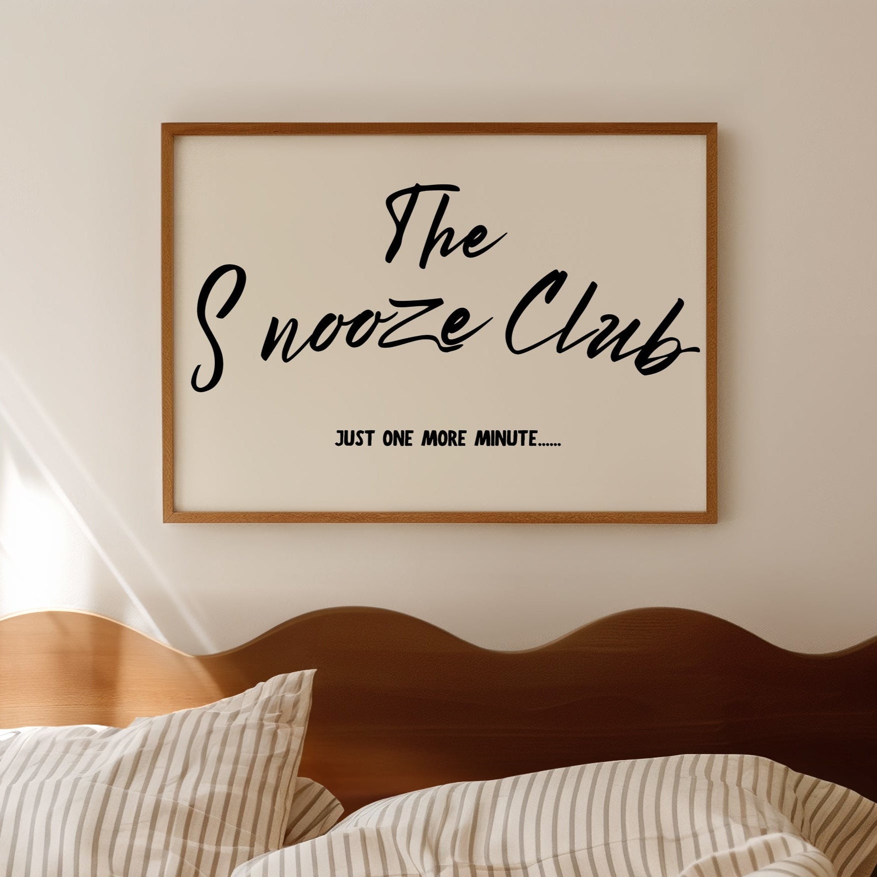 Landscape Print " The Snooze Club " Above Bed Art