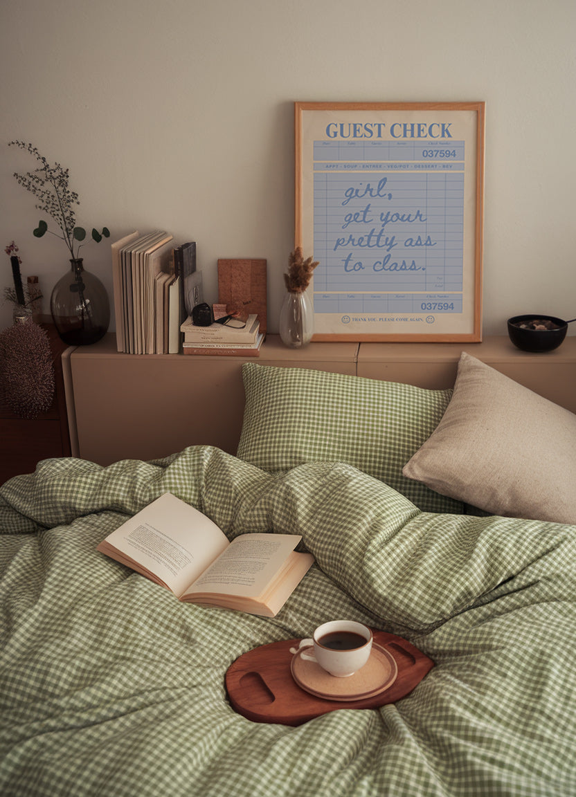 Blue Dorm Art Set of 3 - Trendy Gallery Wall Prints - Digital Print