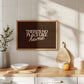 There's No Place Like Home Brown Horizontal Print - Digital Download