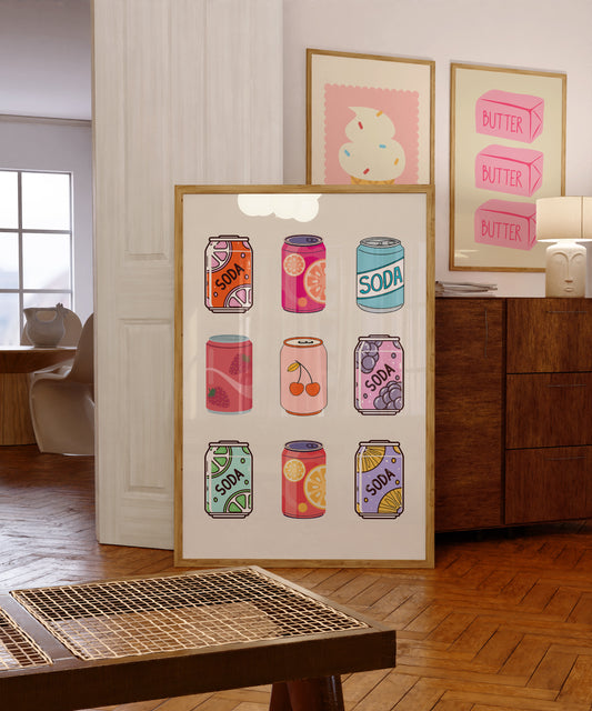 Retro Vintage Soda Poster