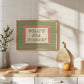 What's For Dinner Striped Print -  Digital Print ( Horizontal
