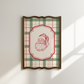 Vintage Christmas Print Set of 6 | Red & Green