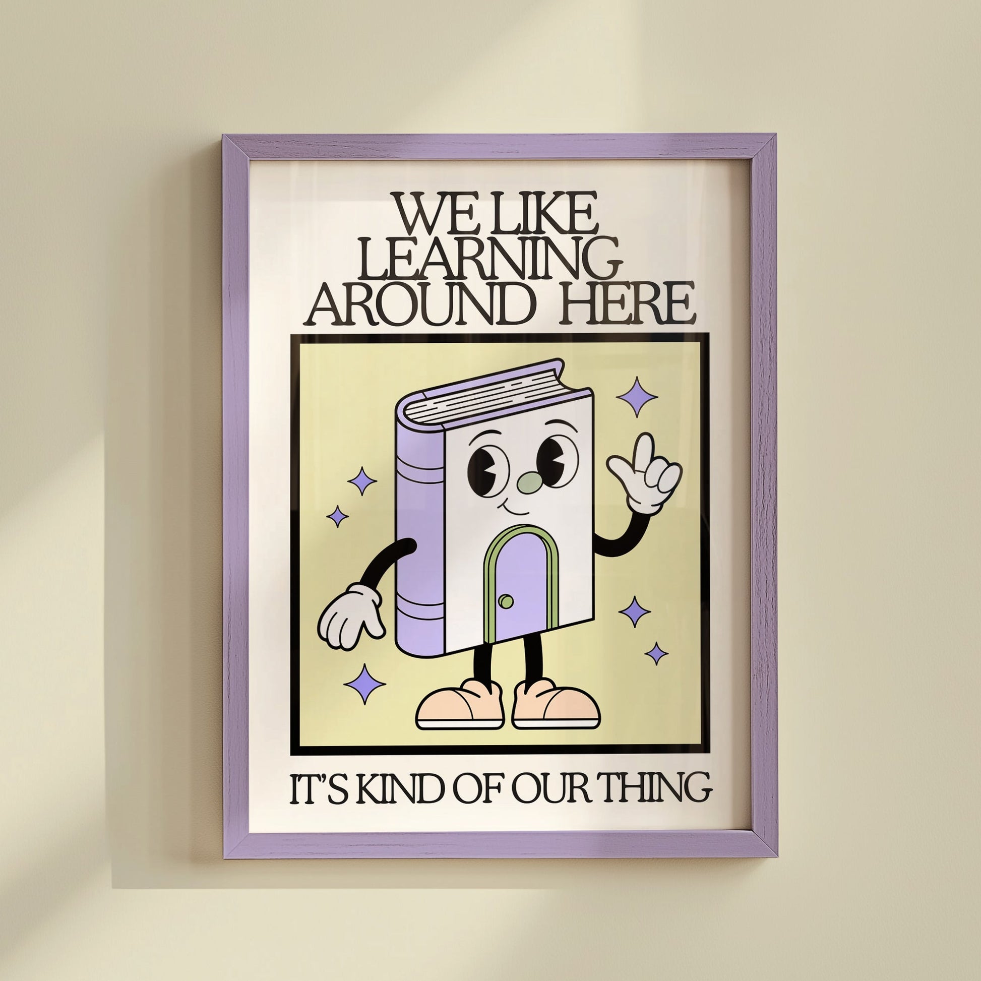 We like learning around here quote classroom art