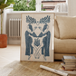 Celestial Sisters Blue Print - Digital Print