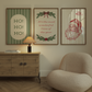 Christmas Print Set of 6 | Vintage Holiday Gallery Wall