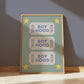Blue BoyHood Ticket Print - Digital Print