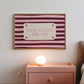 How Lucky Are We Quote  on Pink Striped Print