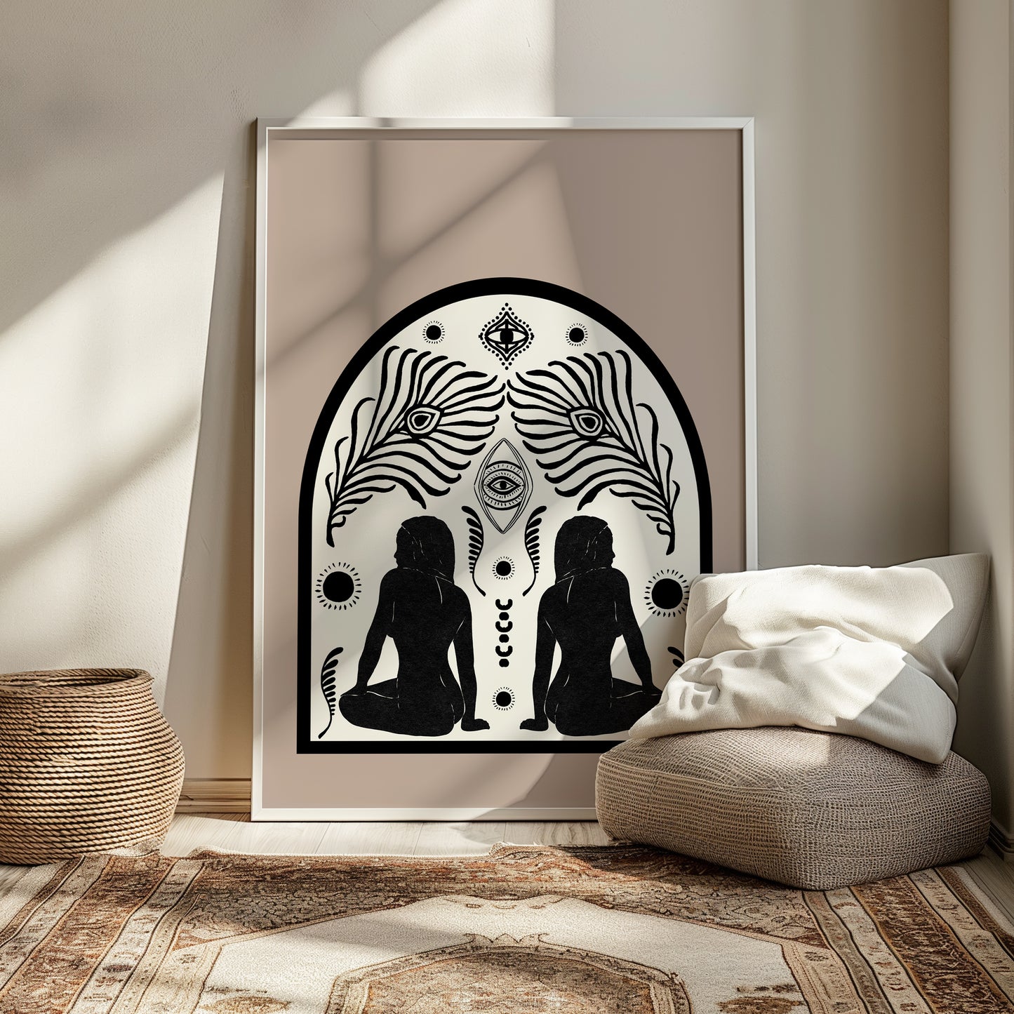 Mystical Sisterhood Art Print Feminine Energy Artwork Spiritual Artwork