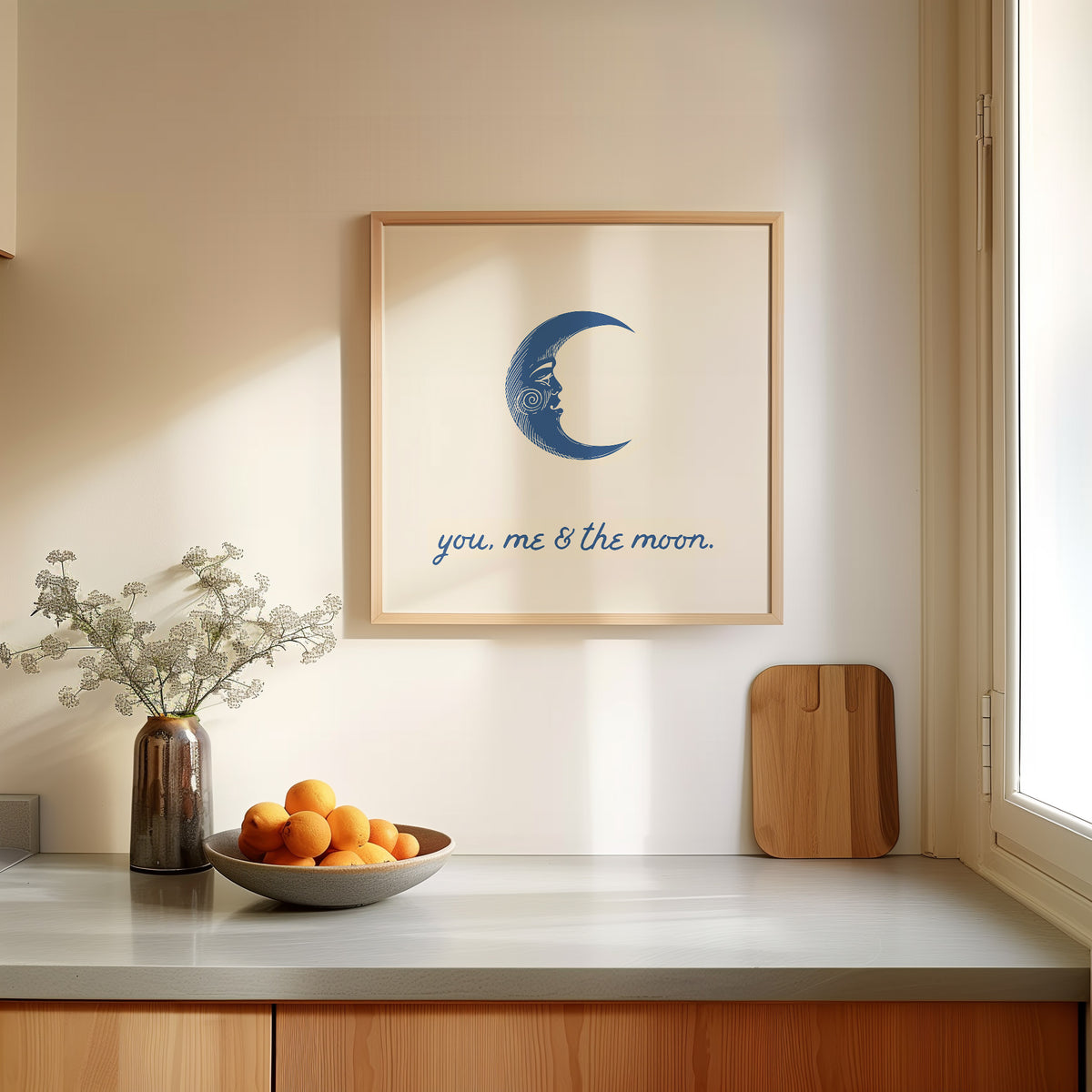 You, Me & The Moon — Celestial Digital Print