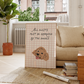 Funny illustrated welcome sign print reading 'All Guests Must Be Approved By The Doodle'
