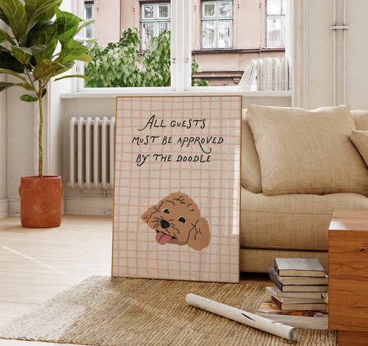 All Guests Must Be Approved By The Doodle Print - Digital Print