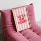 See You Next Tuesday Striped Funny Poster - Digital Print