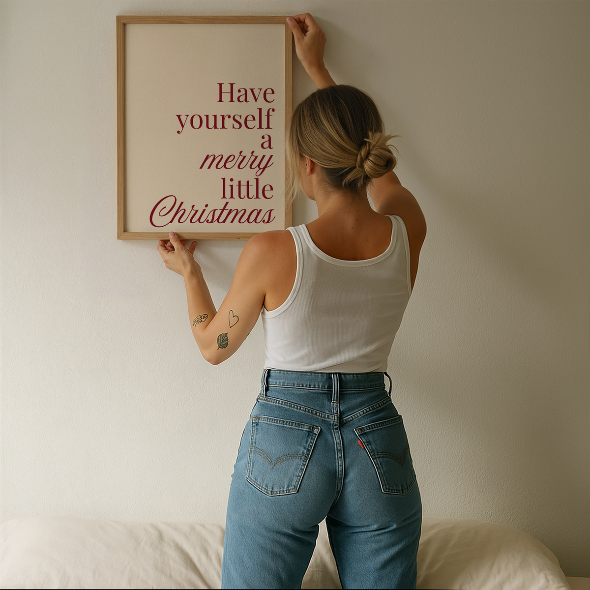 Have Yourself a Merry Little Christmas Print | Burgundy