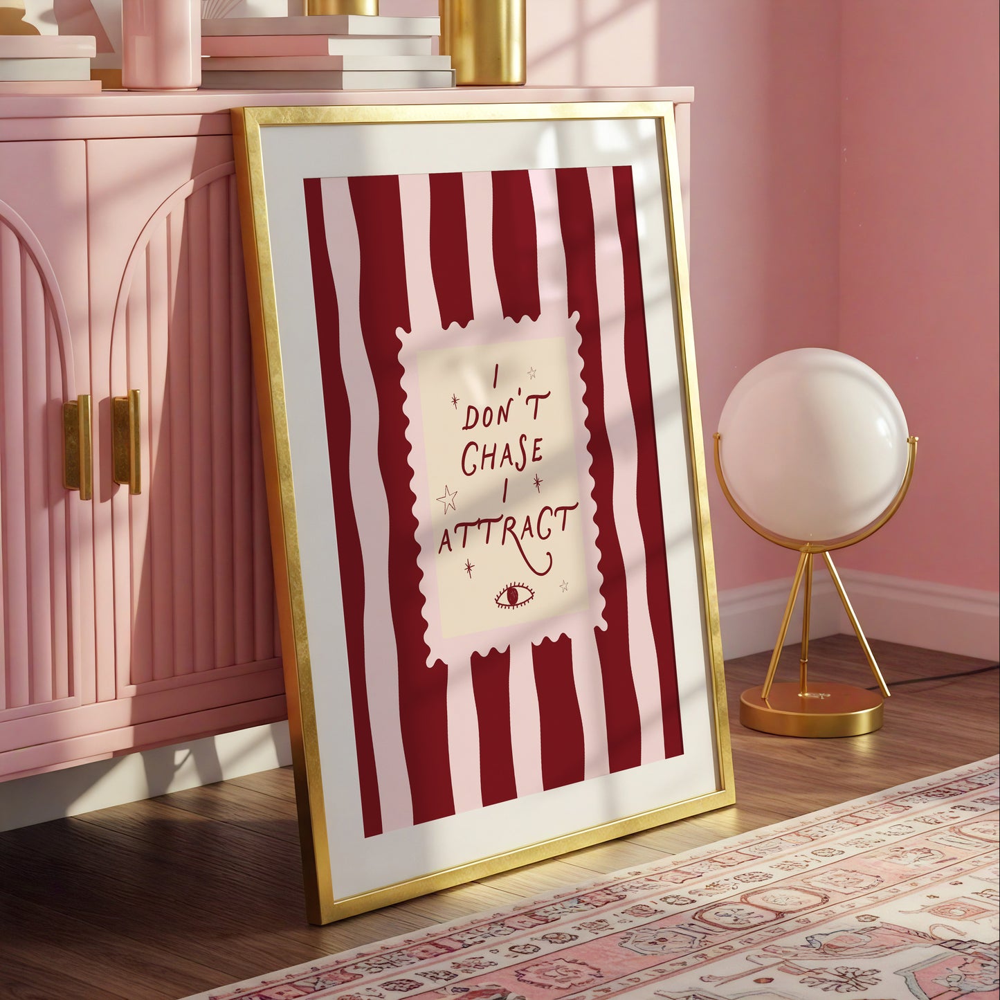 I Don't Chase I Attract Manifestation Art Print - Digital Print