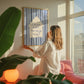Do You Want the House Tour — Blue Stripe Print