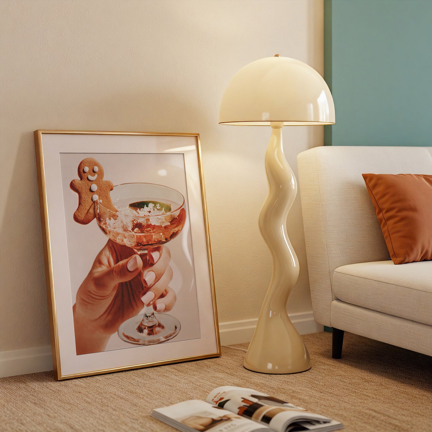 Gingerbread Christmas Cocktail - Digital Print