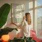 Dilly Dally HQ ( Headquarters ) Sage Green Striped Art - Digital Print