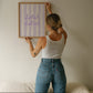 Lilac Splish Splash Striped Bathroom Print - Digital Print