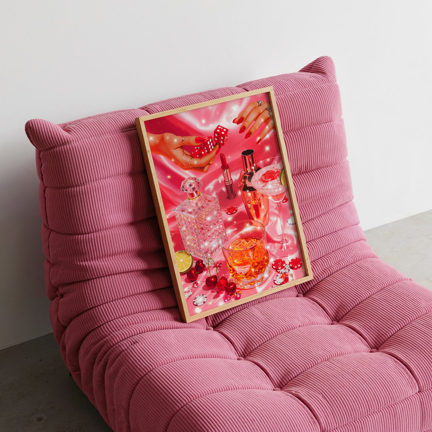 Retro Glam Poker Night - Digital Print