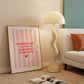 I'm Boring Baby Striped art Print - Digital Print