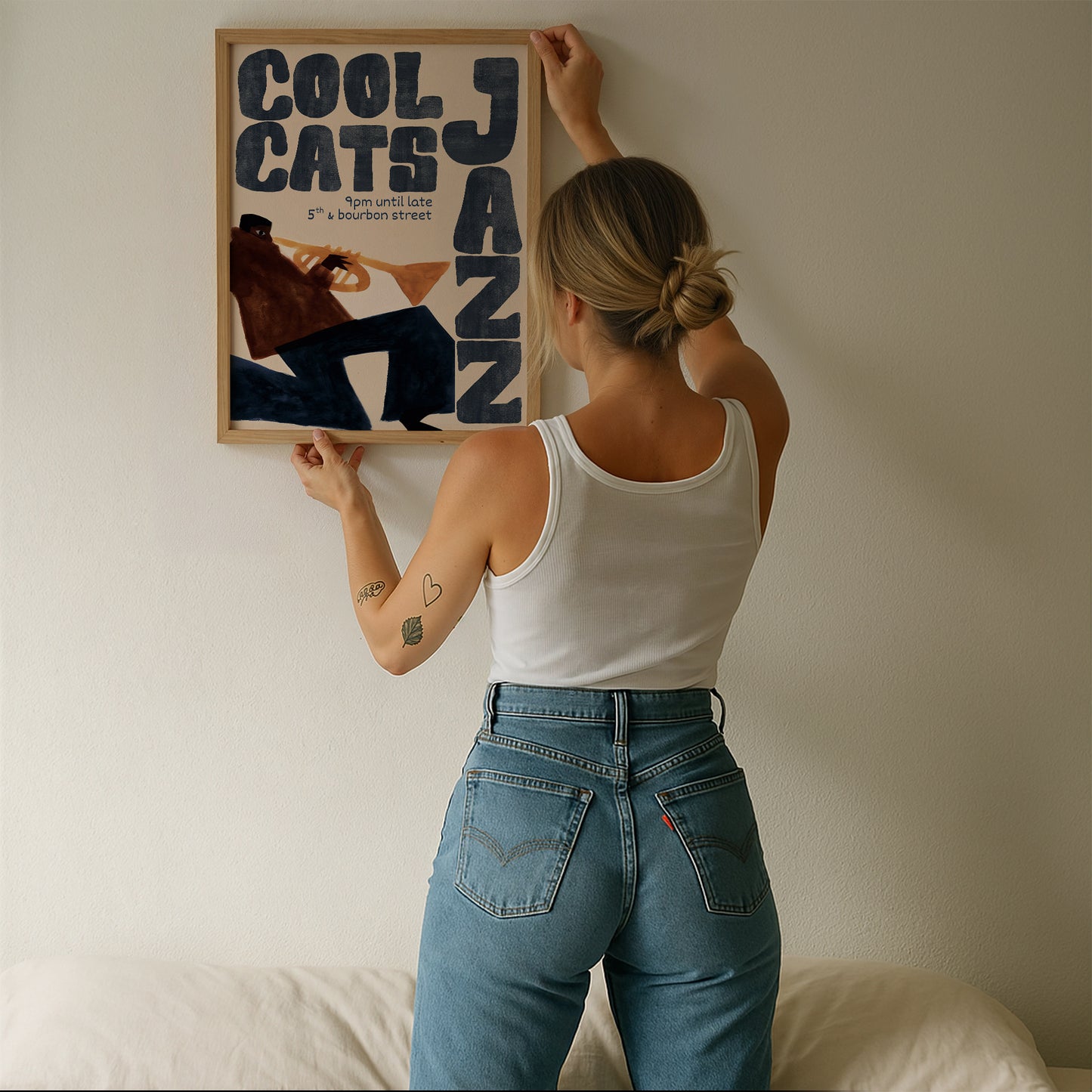 Cool Cats Jazz Poster- Digital Print