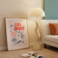 Cute Girl Dinner Art Print - Digital Print
