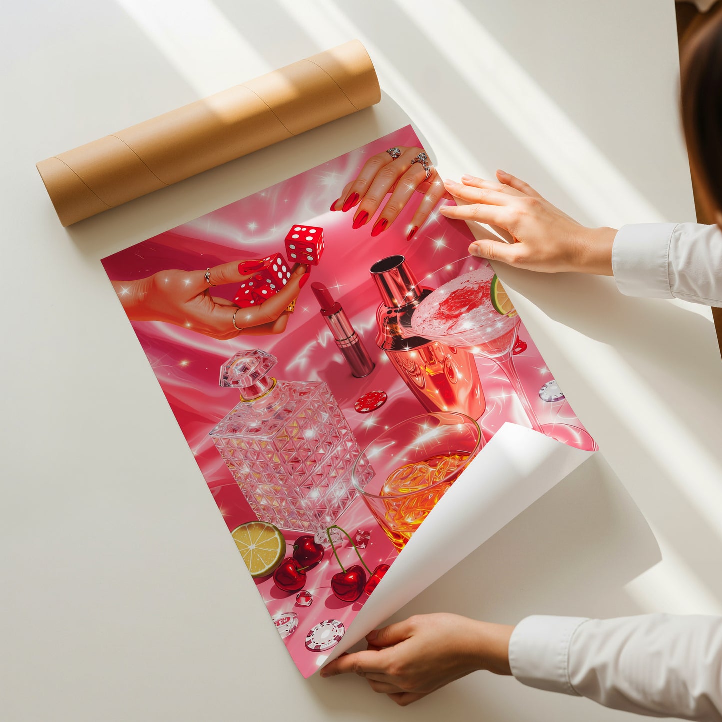 Retro Glam Poker Night - Digital Print