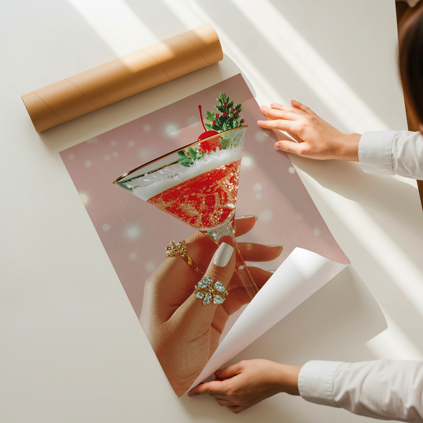 Festive Christmas Cocktail - Digital Print