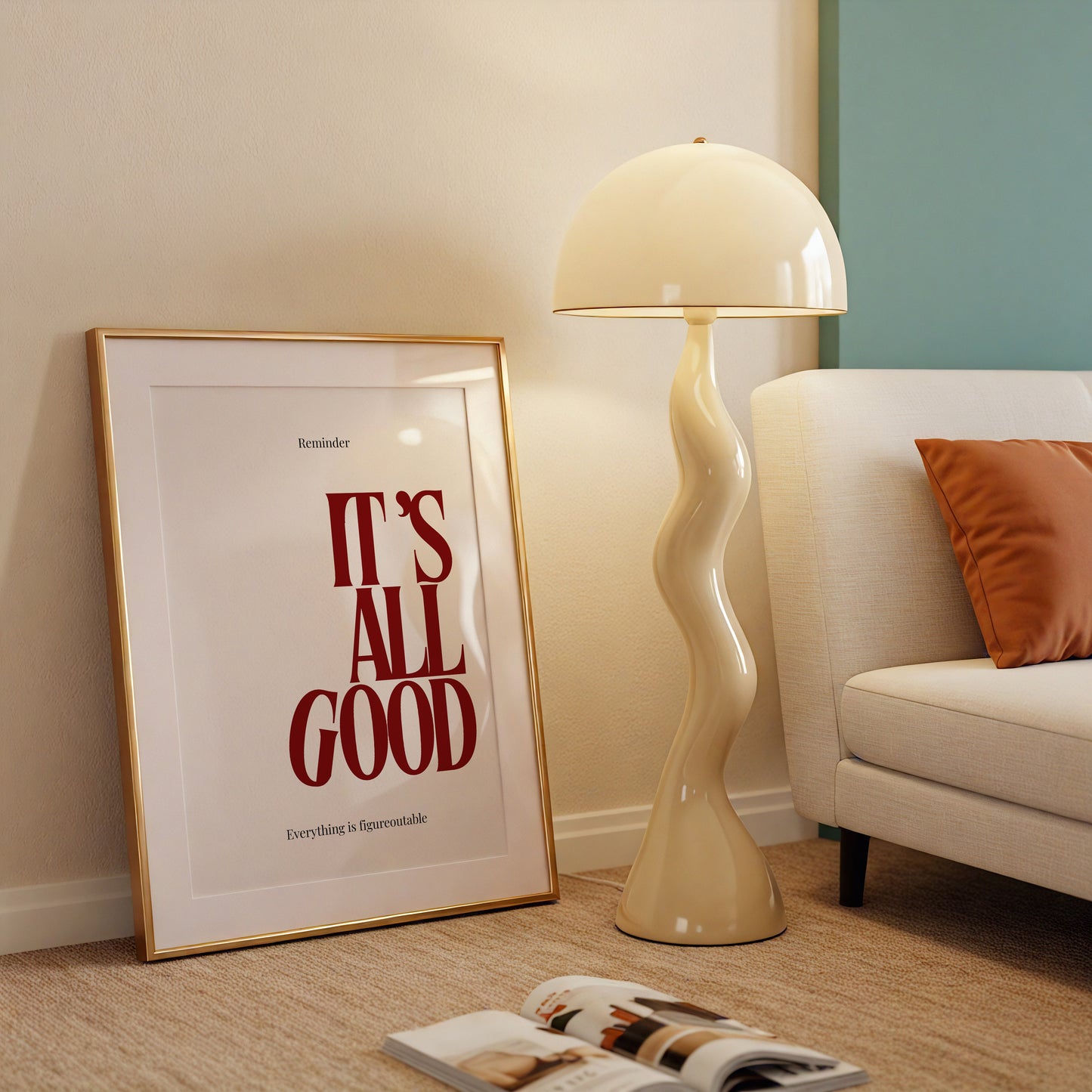 Red It's All Good Print - Digital Print
