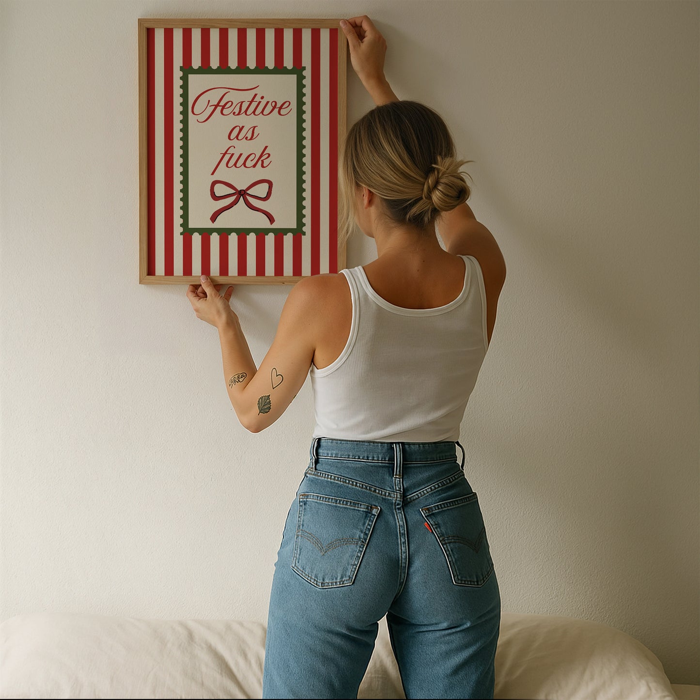 Festive As Fuck Christmas Art - Digital Print