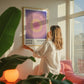 Angel Number Poster 222 Gradient Art - Digital Print