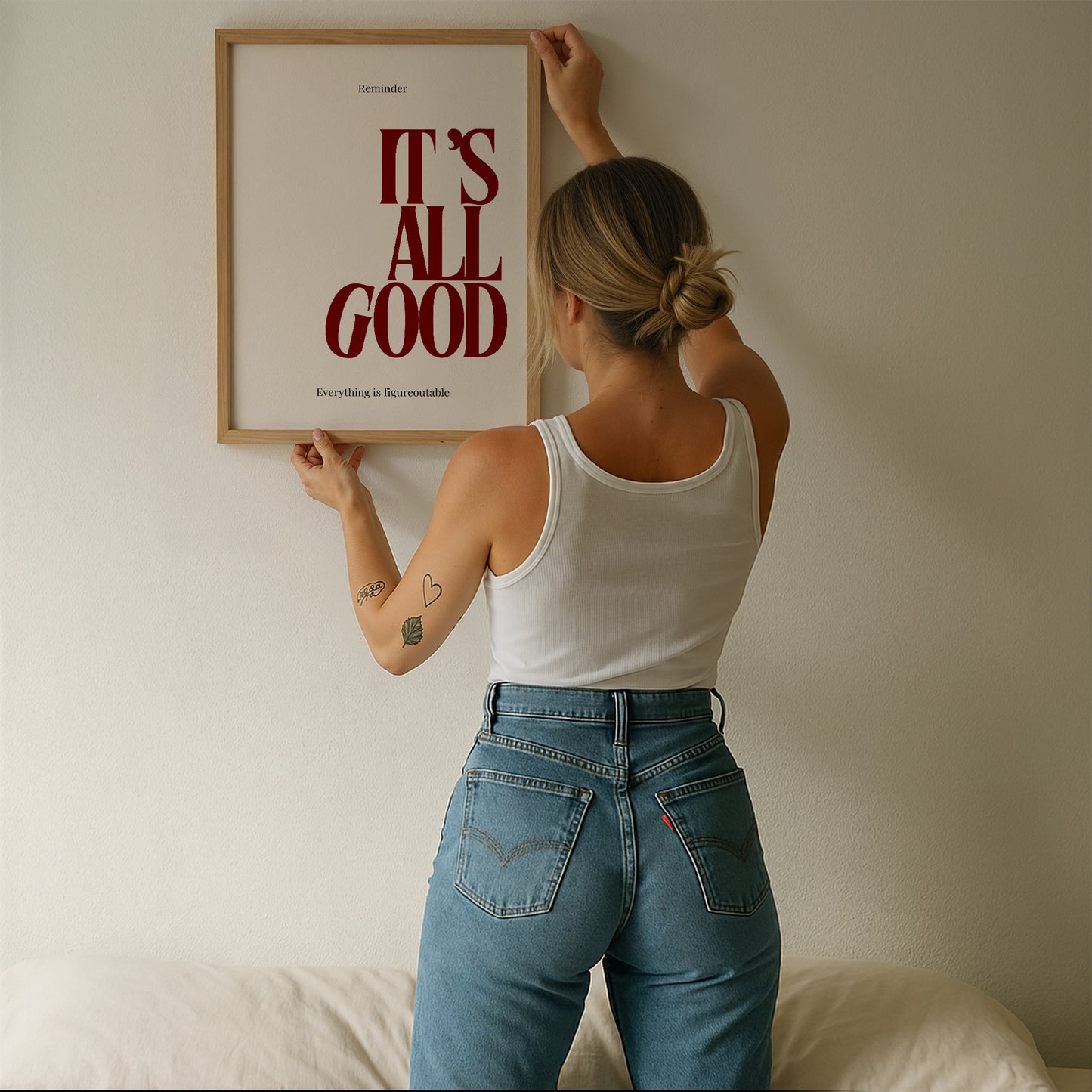 Red It's All Good Print - Digital Print