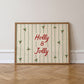 Holly & Jolly | Green Striped Print