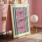 The Homebody Club Pink & Green Striped Art - Digital Print